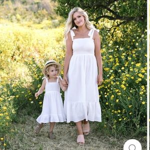 Mini Off White Smocked Dress - Matching Mommy & Mini - Mama & Mini